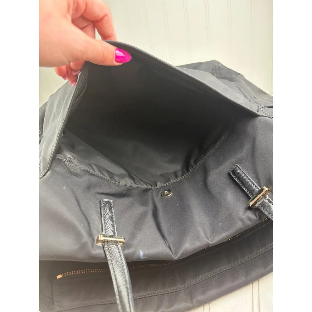 Kate Spade New York Black Nylon Baby Bag Diaper Tote Shoulder Bag